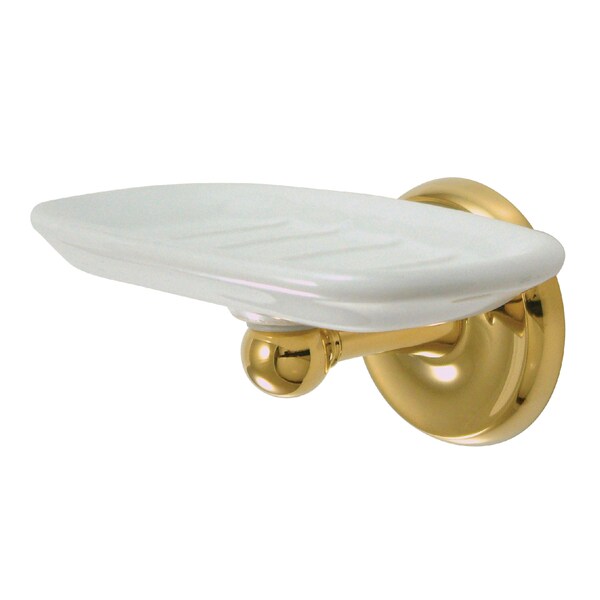 Classic Soap Dish, Polished Brass